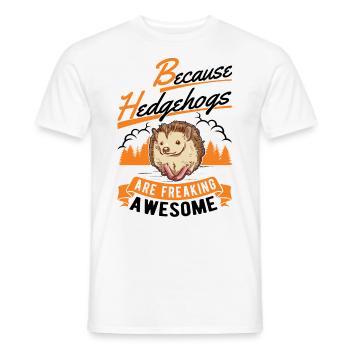 Parce que les hérissons sont géniaux Igel - T-shirt homme - blanc - Devant - AI Model Male 178 dark (178cm)