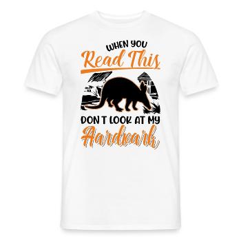 Aardvark Cadeau Aardvark - T-shirt homme - blanc - Devant - AI Model Male 178 dark (178cm)