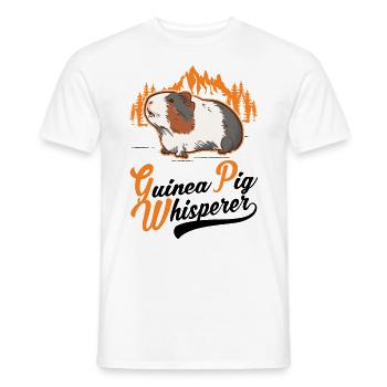 Guinea pig whisperer - Men's T-Shirt - white - Front - AI Model Male 178 dark (178cm)