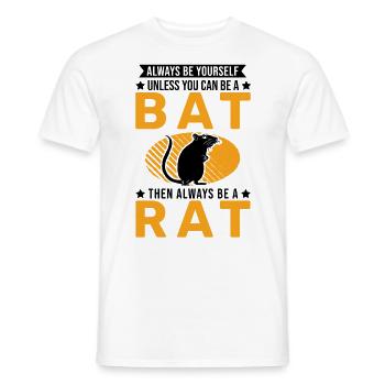 Rat Gift Domestic Rat Rat Owner - Men's T-Shirt - white - Front - AI Model Male 178 dark (178cm)
