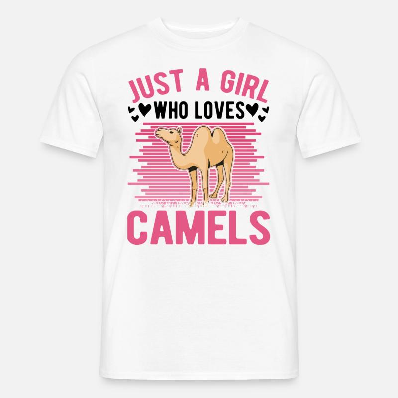 Kamel Mädchen Dromedar Ägypten Großkamel - Männer T-Shirt - Weiß