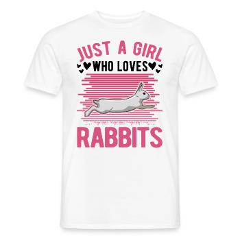 Lapin Lapin Lapin Lapin Lapin - T-shirt homme - blanc - Devant - AI Model Male 178 dark (178cm)