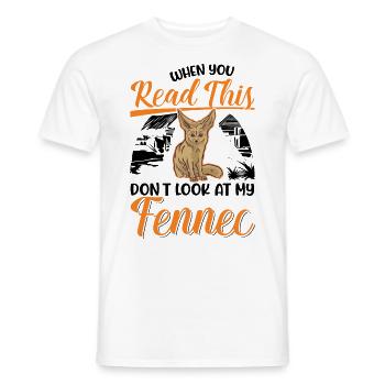 Fennec Gift Desert Fox Fennec - Men's T-Shirt - white - Front - AI Model Male 178 dark (178cm)