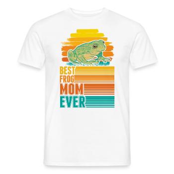 Meilleure maman grenouille - T-shirt homme - blanc - Devant - AI Model Male 178 dark (178cm)