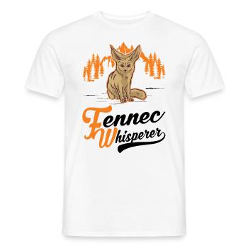 Fennec Whisperer Fennec Renard du désert - T-shirt homme - blanc - Devant - AI Model Male 178 dark (178cm)