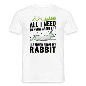Lapin Cadeau Lapin Lapin Lapin - T-shirt homme - blanc - Devant - AI Model Male 178 dark (178cm)