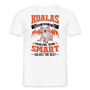 Koala Gift Koala Bear - Men's T-Shirt - white - Front - AI Model Male 178 dark (178cm)