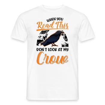 Crow Raven Crow Crow Husbandry Crow Breeder - Men's T-Shirt - white - Front - AI Model Male 178 dark (178cm)