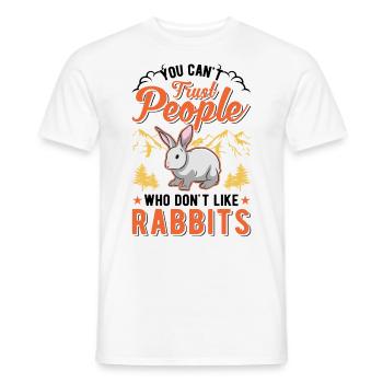 Lapin Cadeau Lapin Lapin Lapin - T-shirt homme - blanc - Devant - AI Model Male 178 dark (178cm)