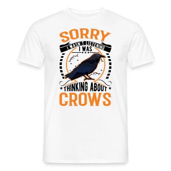 Crow Raven Crow Crow Husbandry Crow Breeder - Men's T-Shirt - white - Front - AI Model Male 178 dark (178cm)