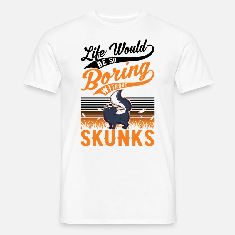 Stinktier Geschenk - Männer T-Shirt - Weiß