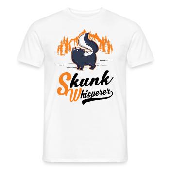Skunk Whisperer - Men's T-Shirt - white - Front - AI Model Male 178 dark (178cm)