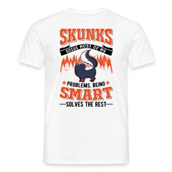 Stinktier Liebhaber - Männer T-Shirt - Weiß - Vorne - AI Model Male 178 dark (178cm)