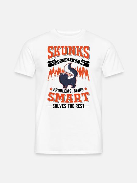 Skunk lover - Men's T-Shirt - white