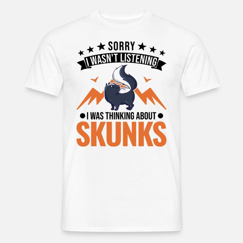Stinktier Geschenk - Männer T-Shirt - Weiß
