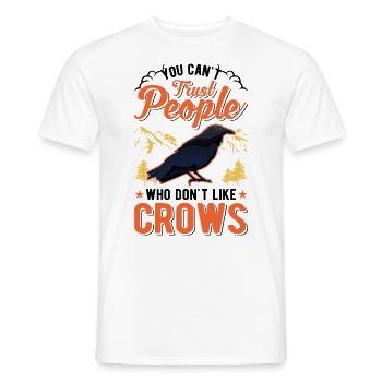 Crow Raven Crow Crow Husbandry Crow Breeder - Men's T-Shirt - white - Front - AI Model Male 178 dark (178cm)
