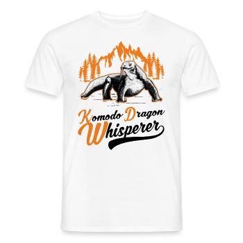 Komodowaran Flüsterer Komodo Dragon Whisperer - Männer T-Shirt - Weiß - Vorne - AI Model Male 178 dark (178cm)