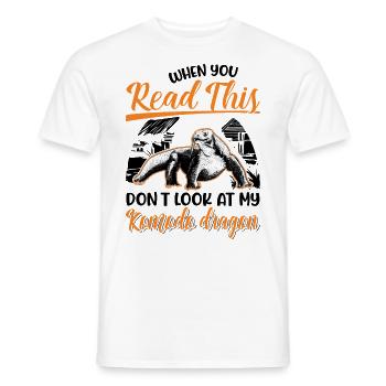 Komodowaran Waran Komododrache - Männer T-Shirt - Weiß - Vorne - AI Model Male 178 dark (178cm)