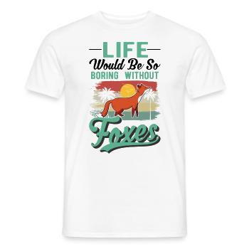 Red Gift Renard roux - T-shirt homme - blanc - Devant - AI Model Male 178 dark (178cm)
