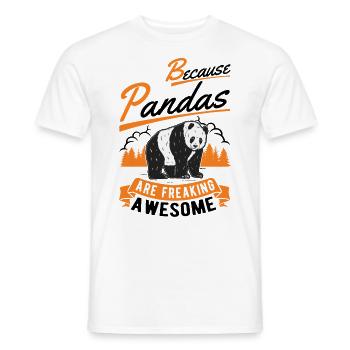 Panda Lover Panda Bear Gift - Men's T-Shirt - white - Front - AI Model Male 178 dark (178cm)