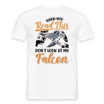 Falke Falkner Kestrel Falconry Falkner - Men's T-Shirt - white - Front - AI Model Male 178 dark (178cm)