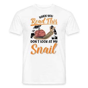 Escargot Cadeau Vignoble Escargot - T-shirt homme - blanc - Devant - AI Model Male 178 dark (178cm)