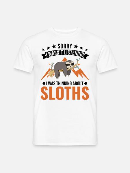 Sloth lover - Men's T-Shirt - white