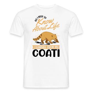 Coati Gift Proboscis Bear Coati - Men's T-Shirt - white - Front - AI Model Male 178 dark (178cm)