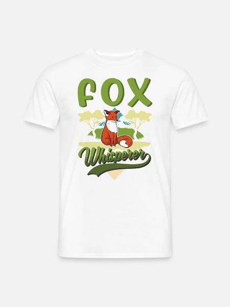 Fuchs Flüsterer Rotfuchs Fuchsflüsterer - Männer T-Shirt - Weiß