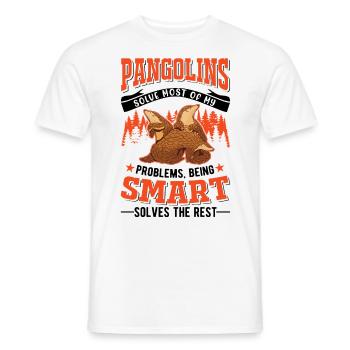 Pangolin Gift Pangolin - Men's T-Shirt - white - Front - AI Model Male 178 dark (178cm)