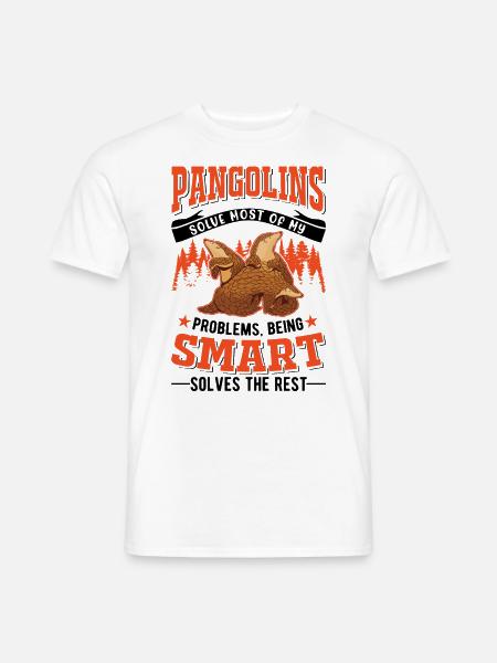 Pangolin Gift Pangolin - Men's T-Shirt - white