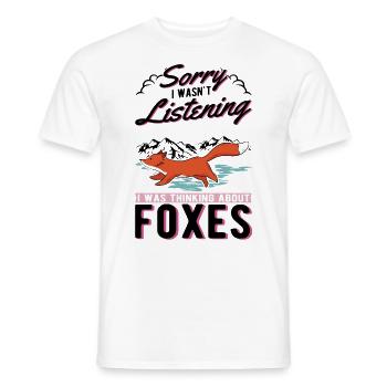Fox Cadeau Renard roux - T-shirt homme - blanc - Devant - AI Model Male 178 dark (178cm)