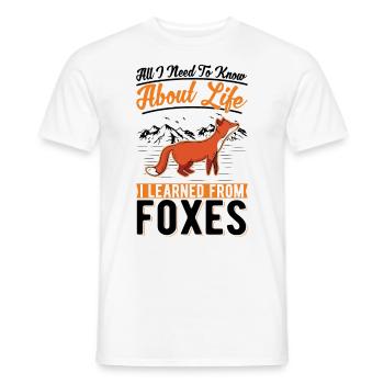 Fuchs Geschenk Rotfuchs - Männer T-Shirt - Weiß - Vorne - AI Model Male 178 dark (178cm)