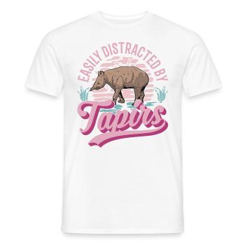 Easily distracted by Tapirs - Männer T-Shirt - Weiß - Vorne - AI Model Male 178 dark (178cm)