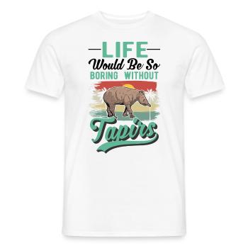 Tapir Gift Lowland Tapir Tapirdae Tapir - Men's T-Shirt - white - Front - AI Model Male 178 dark (178cm)