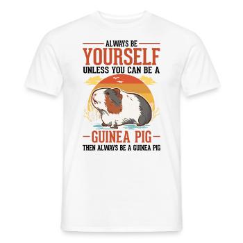 Cochon d’Inde Cadeau Cochon d’Inde - T-shirt homme - blanc - Devant - AI Model Male 178 dark (178cm)