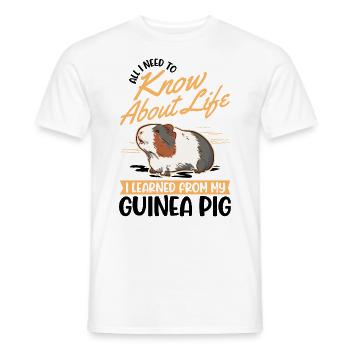 Guinea Pig Gift Guinea Pig Guinea Pig - Men's T-Shirt - white - Front - AI Model Male 178 dark (178cm)