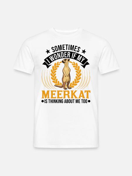 Erdmännchen Surikat Meerkat - Men's T-Shirt - white