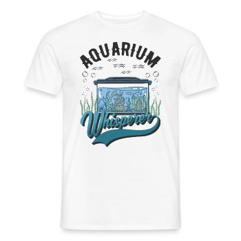 Aquarium Whisperer Aquaristics Aquarist Aquarist - Men's T-Shirt - white - Front - AI Model Male 178 dark (178cm)