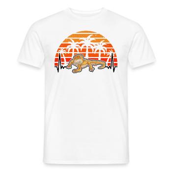 Battement de cœur de dragon barbu - T-shirt homme - blanc - Devant - AI Model Male 178 dark (178cm)