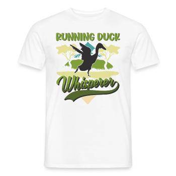 Running Duck Whisperer Running Duck - T-shirt homme - blanc - Devant - AI Model Male 178 dark (178cm)