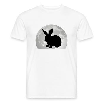 Rabbit Moon Bunny Rabbit - Men's T-Shirt - white - Front - AI Model Male 178 dark (178cm)