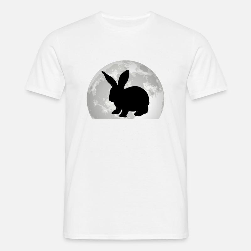 Rabbit Moon Bunny Rabbit - Men's T-Shirt - white