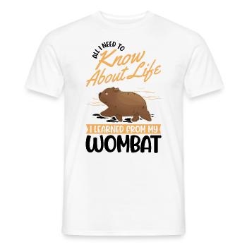 Australischer Wombat - Männer T-Shirt - Weiß - Vorne - AI Model Male 178 dark (178cm)