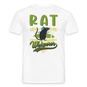 Rats Whisperer Domestic Rat Rat Owner - Men's T-Shirt - white - Front - AI Model Male 178 dark (178cm)
