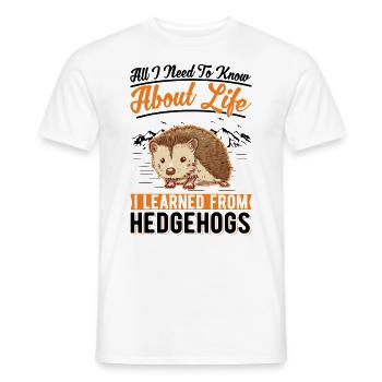 Hérisson Cadeau Hérisson épineux - T-shirt homme - blanc - Devant - AI Model Male 178 dark (178cm)