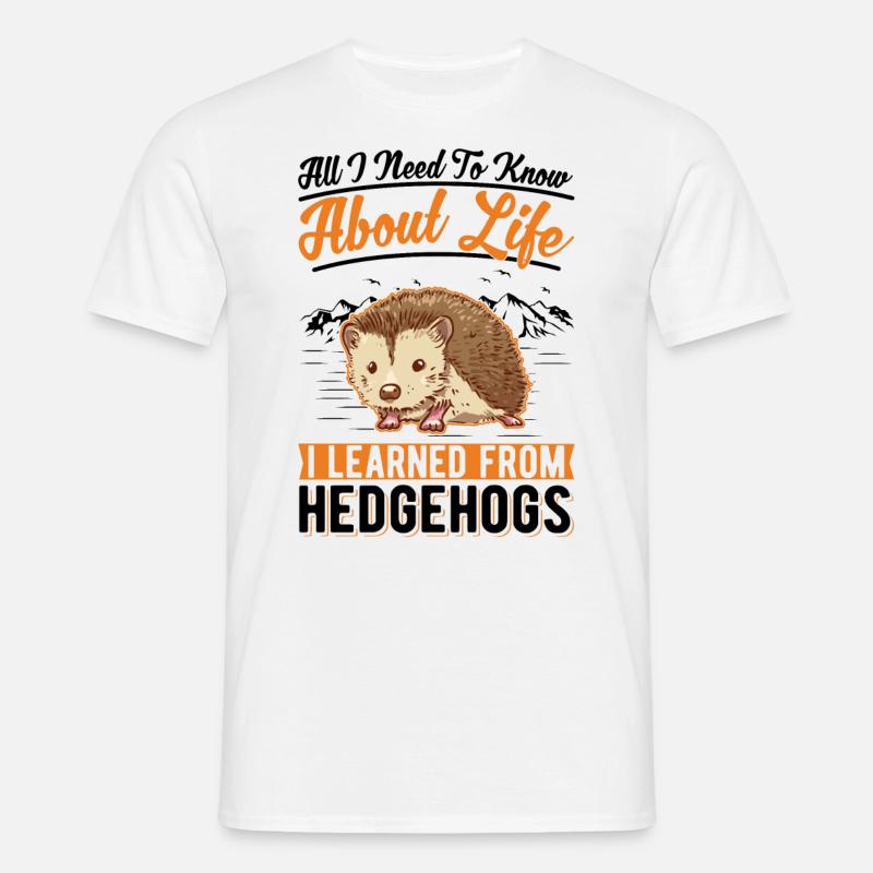 Igel Geschenk Stacheligel - Männer T-Shirt - Weiß