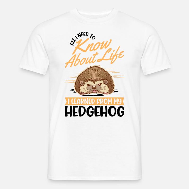 Igel Geschenk Stacheligel - Männer T-Shirt - Weiß