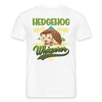 Igel Flüsterer Hedgehog Whisperer - Männer T-Shirt - Weiß - Vorne - AI Model Male 178 dark (178cm)