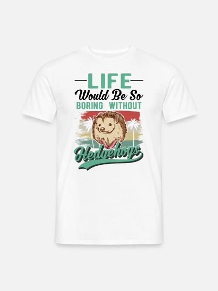 Igel Geschenk Stacheligel - Männer T-Shirt - Weiß